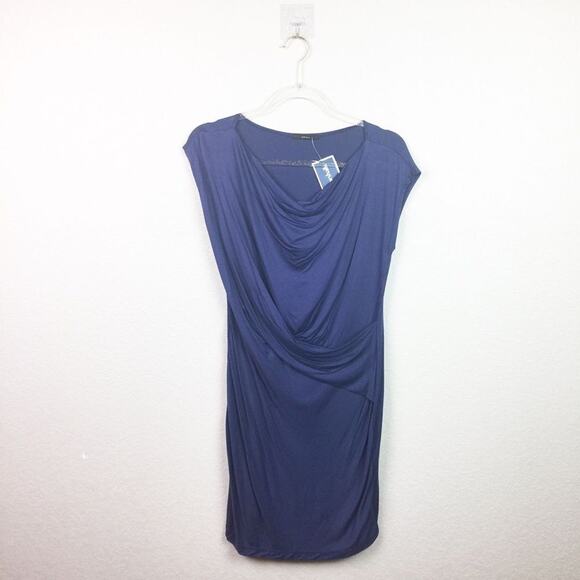 BNWT! • SOPRANO • Blue Dress w/Draping Sz M - Picture 1 of 4